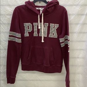 Pink! Victoria Secret Maroon Sweatshirt